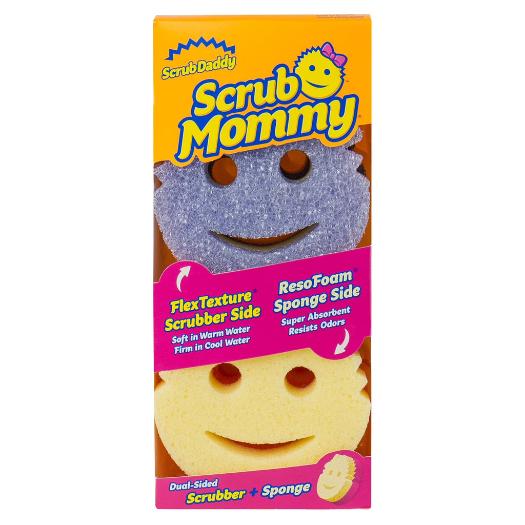 Scrub Mommy Dual-Sided Scrubber Sponges, 6 Count