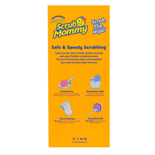 Scrub Mommy Dual-Sided Scrubber Sponges, 6 Count