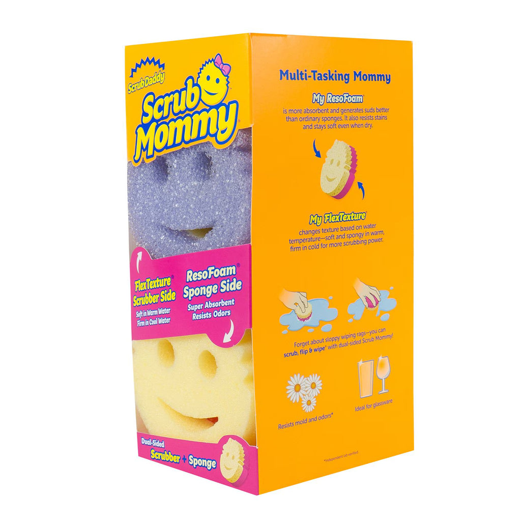 Scrub Mommy Dual-Sided Scrubber Sponges, 6 Count